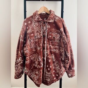 Free People Ruby West Coast Bandana Print Jacket